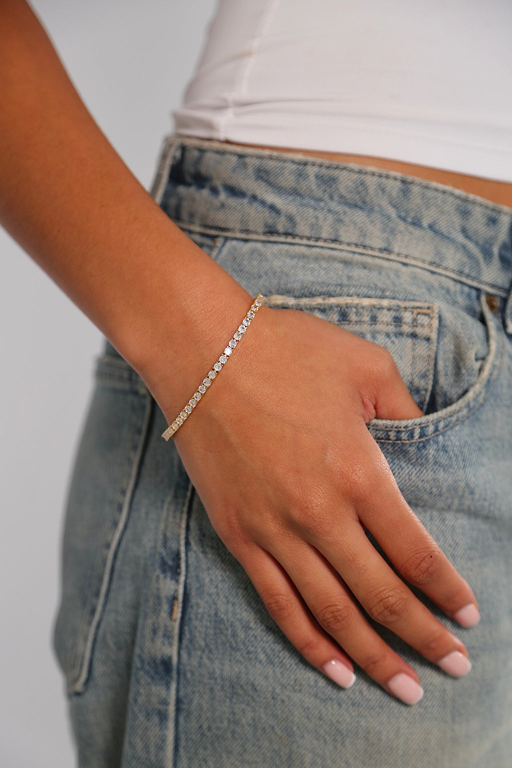 3MM Tennis Bracelet - Gold