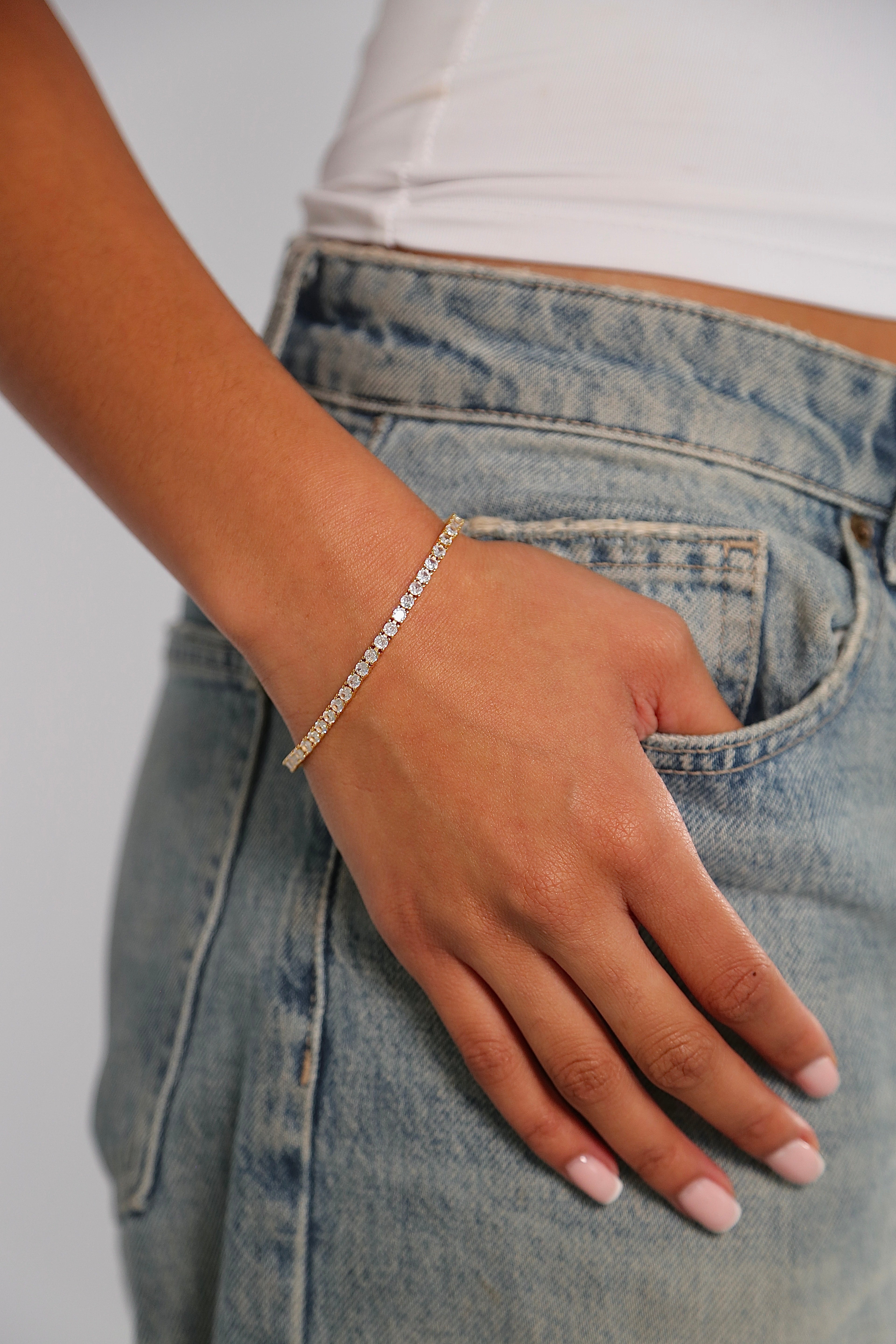 3MM Tennis Bracelet - Gold