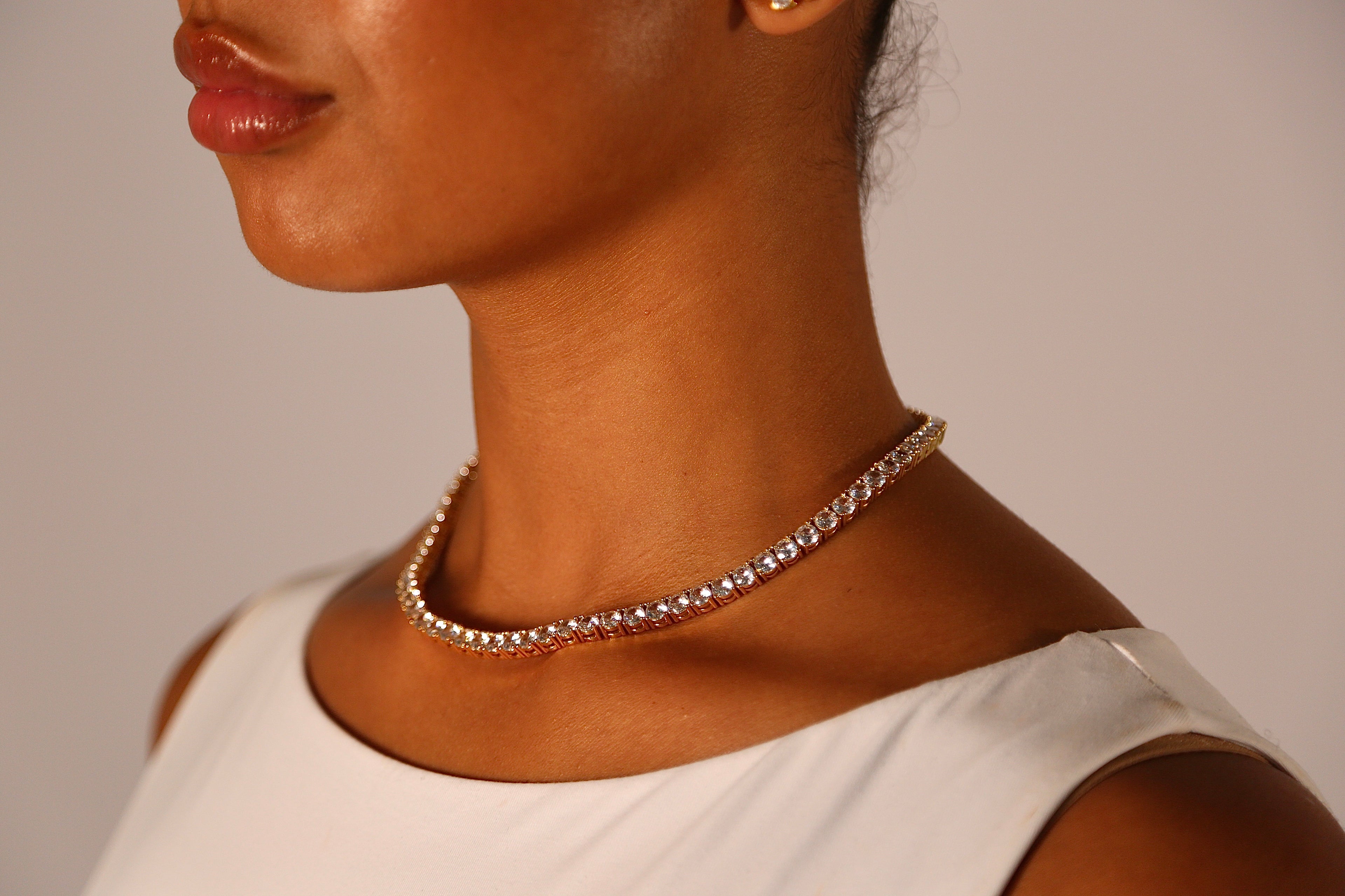 5MM Tennis Chain - Gold