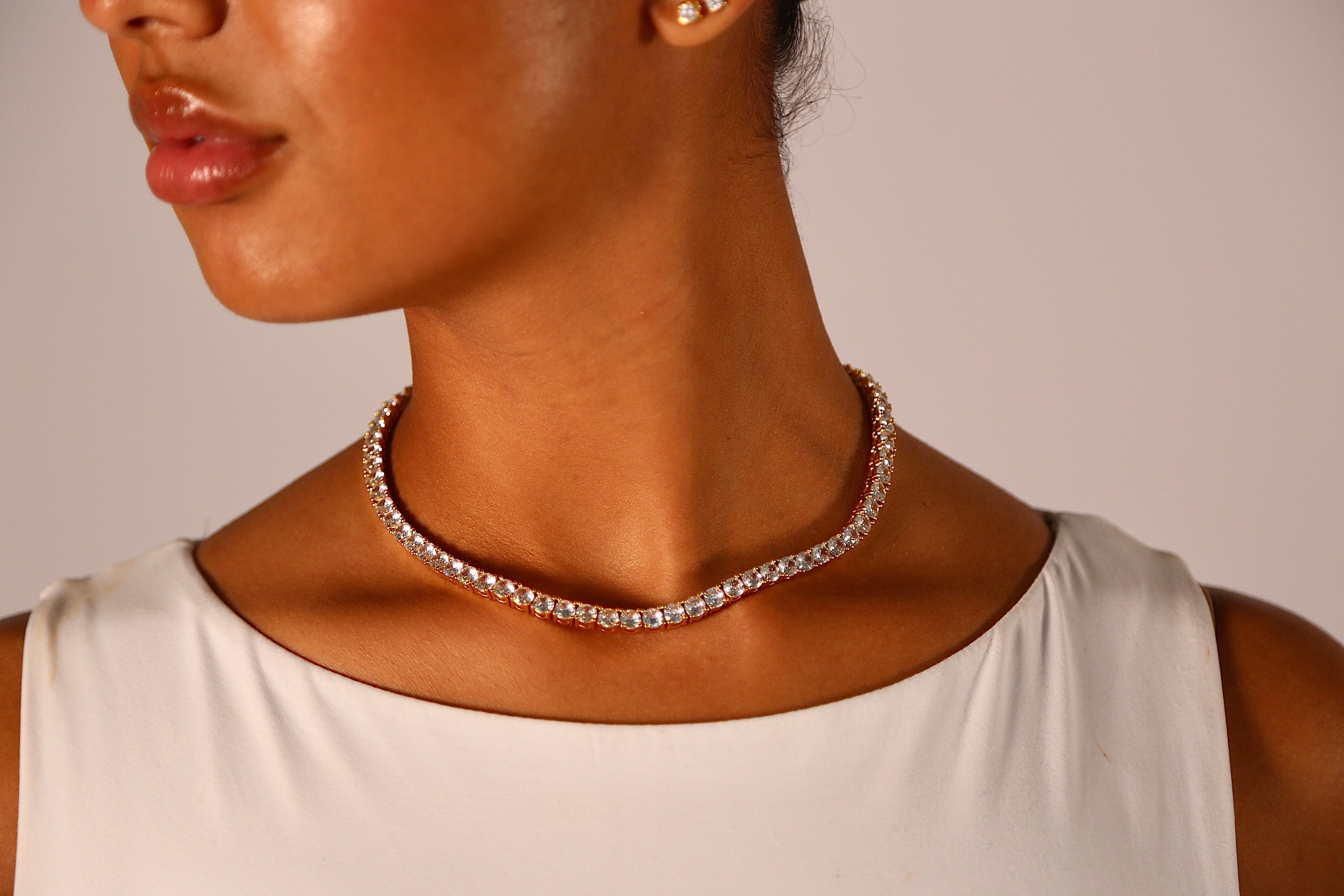 5MM Tennis Chain - Gold